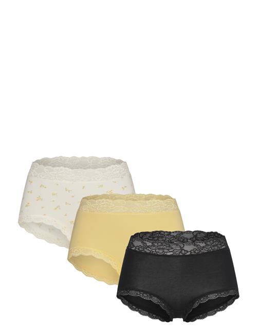 Brief High Emelie Lace 3 P Lindex Patterned