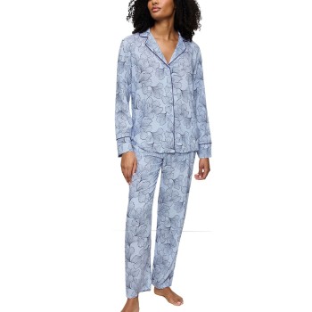 Triumph Boyfriend Fit Pyjama Lyseblå viskose 42 Dame