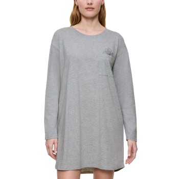 Triumph Long Sleeve Nightdress Grå bomuld 36 Dame
