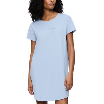 Triumph Nightdress Short Sleeve Lyseblå bomuld 40 Dame