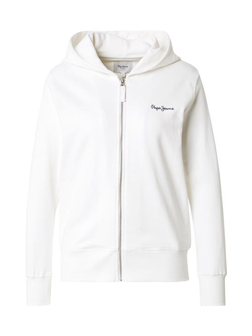 Pepe Jeans Sweatjakke 'EDNY RO'  blå / hvid
