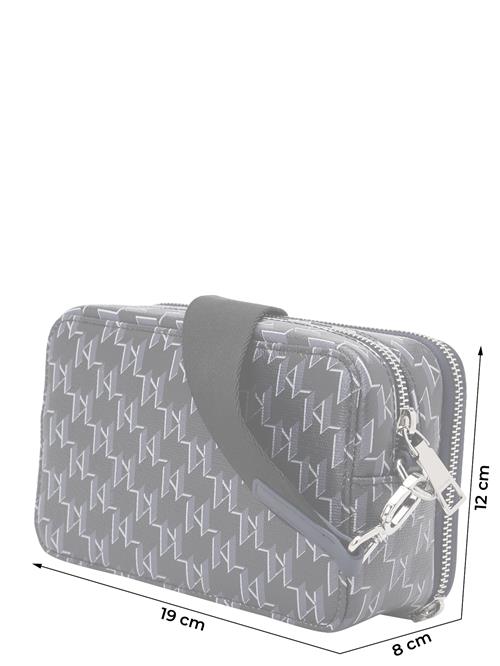 Karl Lagerfeld Skuldertaske 'VOYAGE'  navy / opal / lysegrå / sort