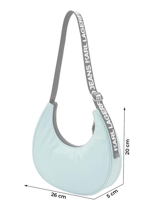 KARL LAGERFELD JEANS Skuldertaske 'ESSENTIAL'  mint / sort / hvid