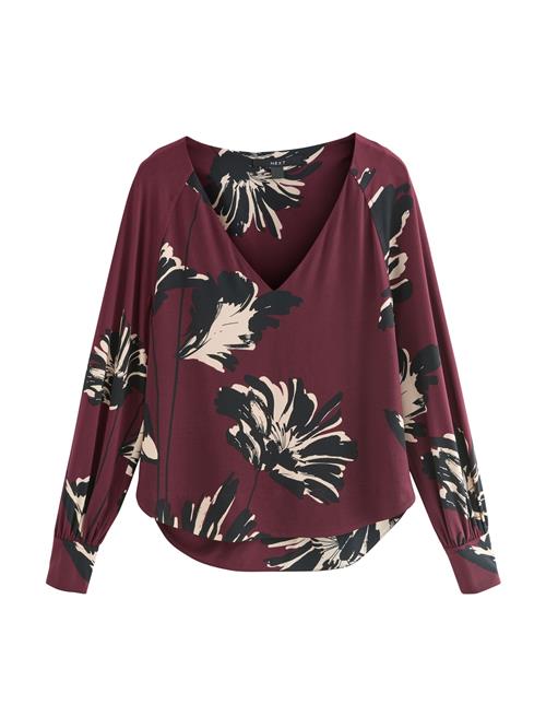 Next Bluse  beige / bær / sort