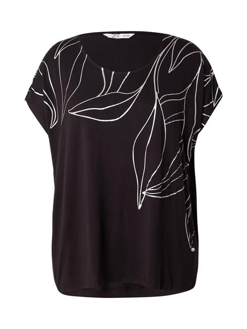 Z-One Shirts 'Ri44na'  sølvgrå / sort
