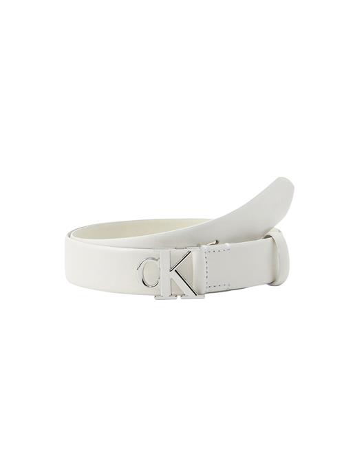 Calvin Klein Bælte  sølv / hvid