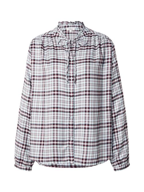 s.Oliver Bluse  pastelblå / bordeaux / sort