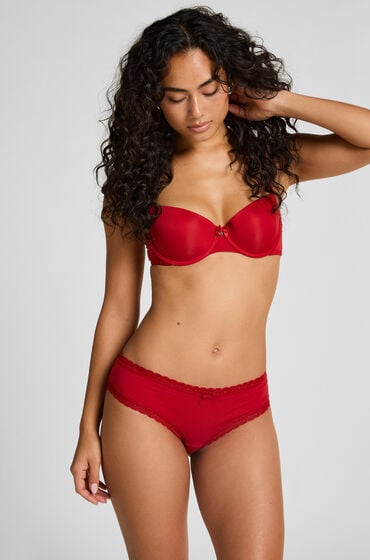 Hunkemöller Georgia brasiliansk bomuldstrusse rød