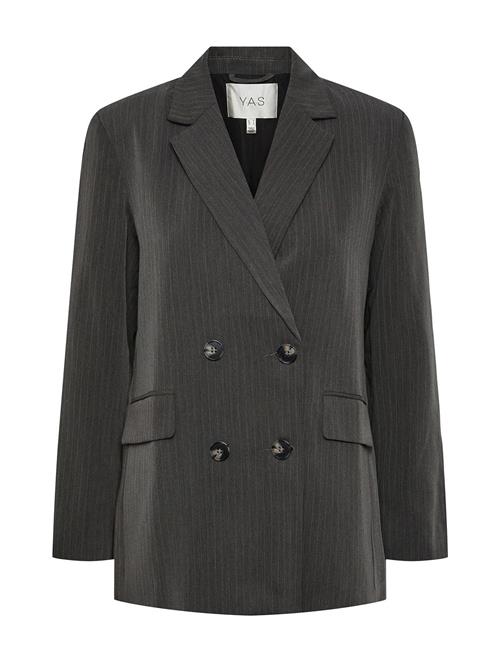 Yaspinly Ls Pinstripe Blazer S. YAS Grey