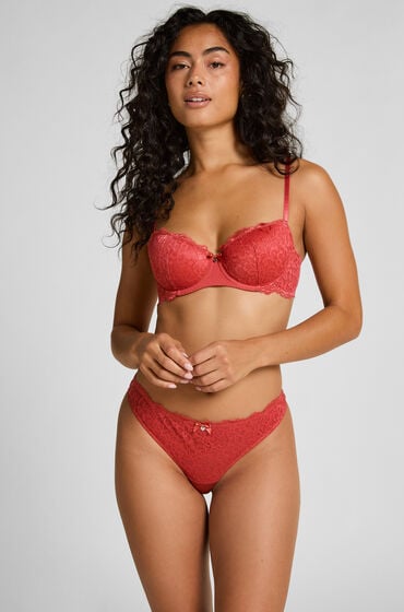 Hunkemöller G-streng Marine Rød