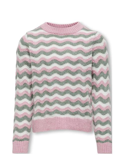 Koglia L/S O-Neck Stripe Knt Kids Only Pink