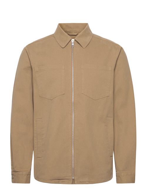 Overshirt W. Zipper Revolution Beige