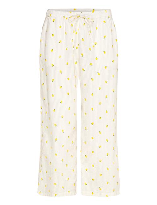 Pyjamasbukse I Seersucker Lindex White