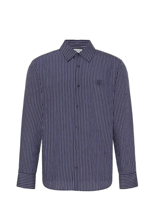 Ls Thin Striped Viscose Easy Shi Calvin Klein Black