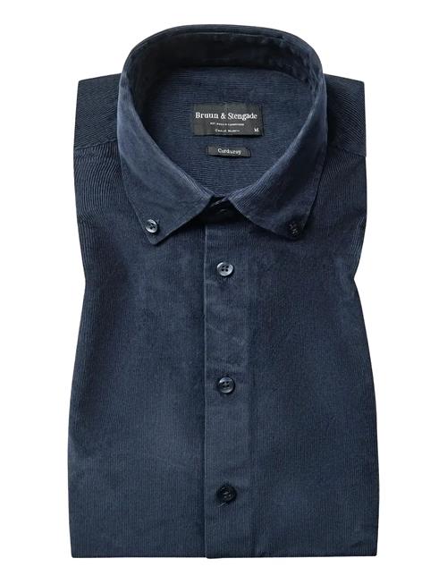 Bs Monti Casual Modern Fit Shirt Bruun & Stengade Navy