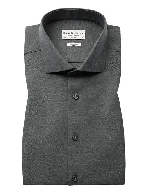 Bs Witt Slim Fit Shirt Bruun & Stengade Grey