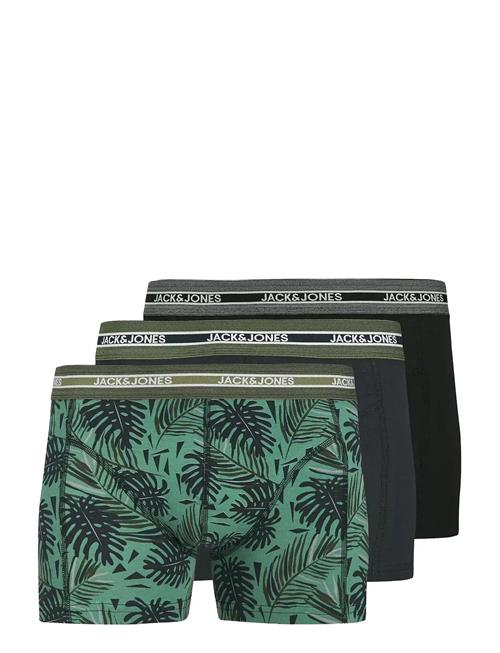 Jack & Jones Jacezra Leaves Trunks 3 Pack Jnr Jack & J S Green