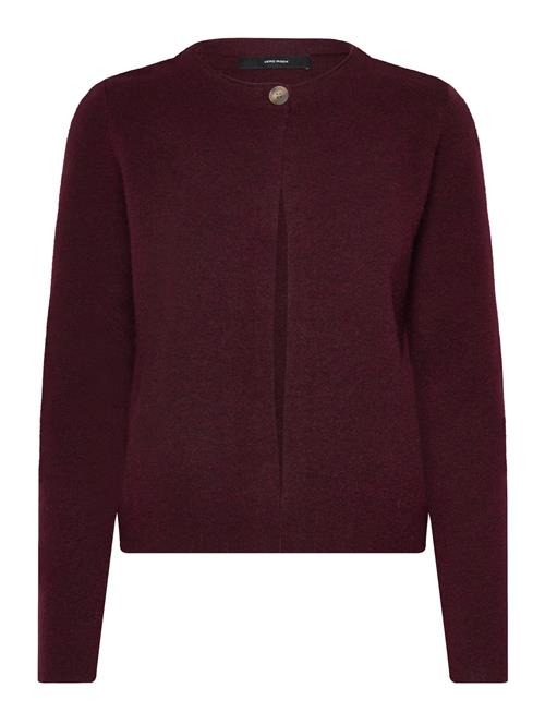 Vmmarina Ls O-Neck Cardigan Boo Vero Moda Burgundy