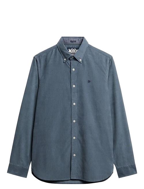 Classic Needle Cord Shirt Superdry Blue