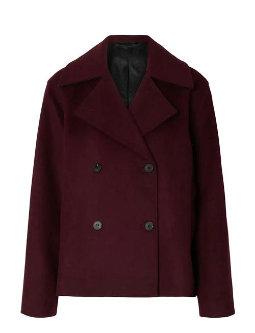 Slfalma Wool Blend Jacket Noos Selected Burgundy