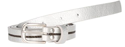 MYMO Bælte  gylden gul / sølvgrå / sort