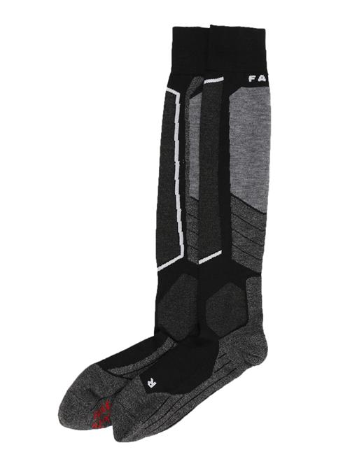 FALKE Sportssokker 'SK 2'  grafit / sort