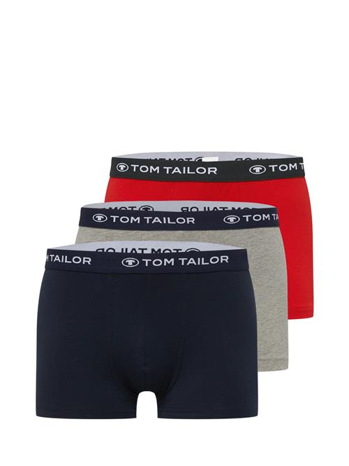 TOM TAILOR Boksershorts  mørkeblå / grå-meleret / rød / hvid