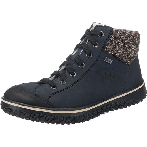 Rieker Snørestøvletter  natblå / brun-meleret / sort / offwhite