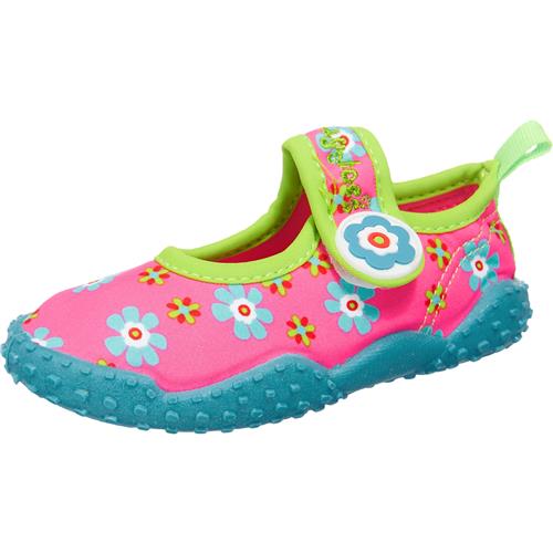 PLAYSHOES Lave sko  aqua / kiwi / pink / rød / hvid