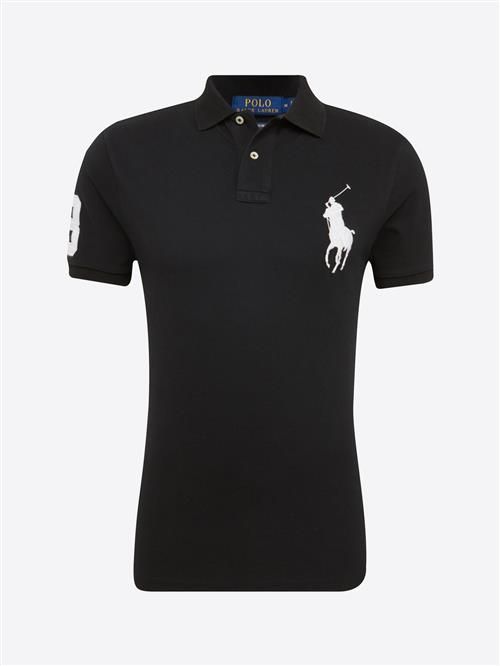 Se Polo Ralph Lauren Bluser & t-shirts 'SSKCBPPCMSL-SHORT SLEEVE-KNIT'  sort / hvid hos About You