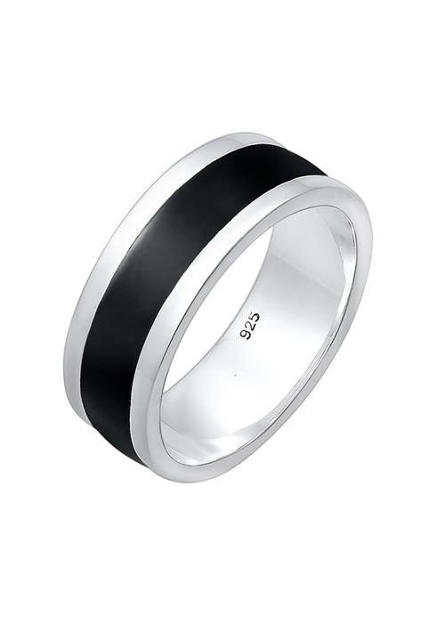 KUZZOI Ring  sort / sølv