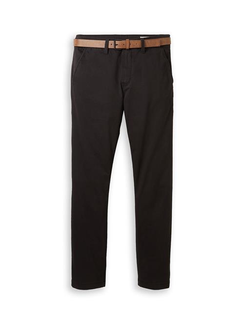 TOM TAILOR DENIM Lærredsbukser  sort