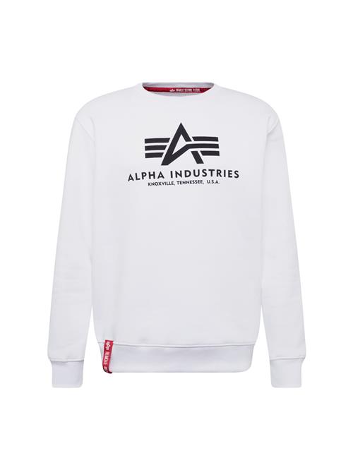 ALPHA INDUSTRIES Sweatshirt  rød / sort / hvid