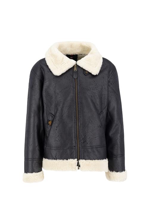 ALPHA INDUSTRIES Vinterjakke 'B3 FL'  sort