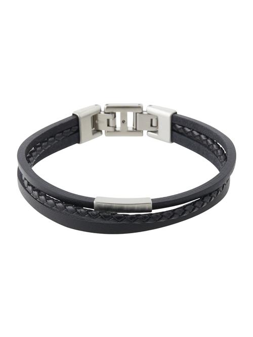 FOSSIL Armbånd  sort / sølv