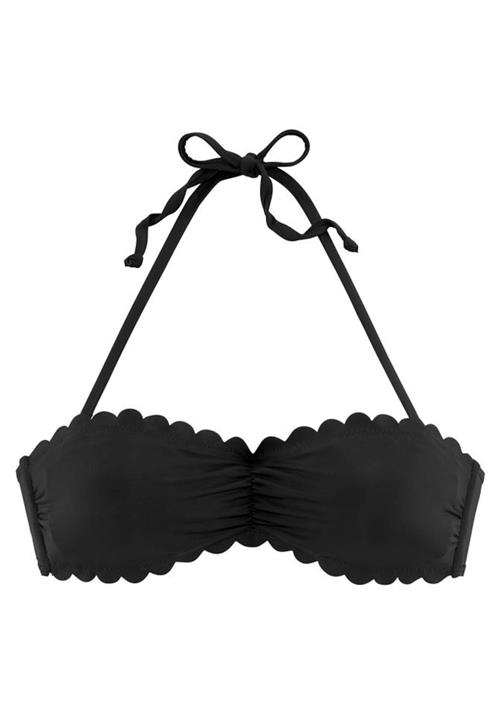 Se LASCANA Bikinioverdel 'Scallop'  sort hos About You