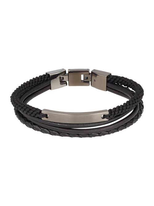 FOSSIL Armbånd  sort / sølv