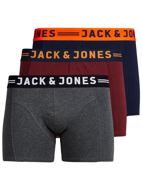 Jack & Jones Junior Underbukser 'Jaclichfield'  grå / orange / vinrød / sort