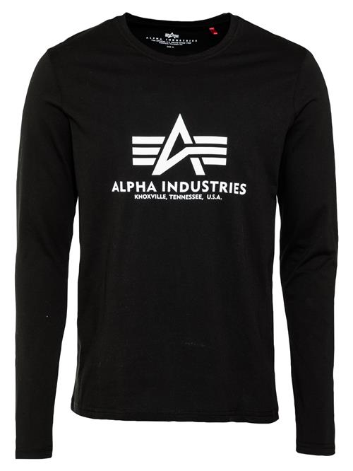 ALPHA INDUSTRIES Bluser & t-shirts  sort / hvid