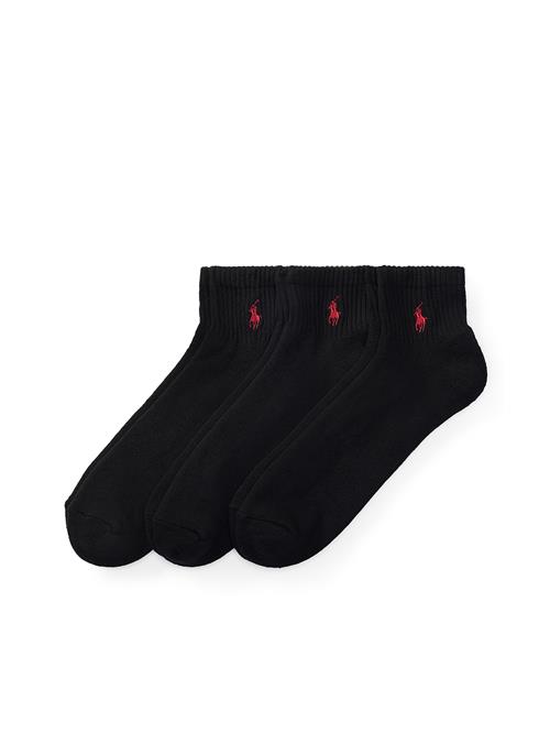 Polo Ralph Lauren Sokker 'QUARTER'  rød / sort