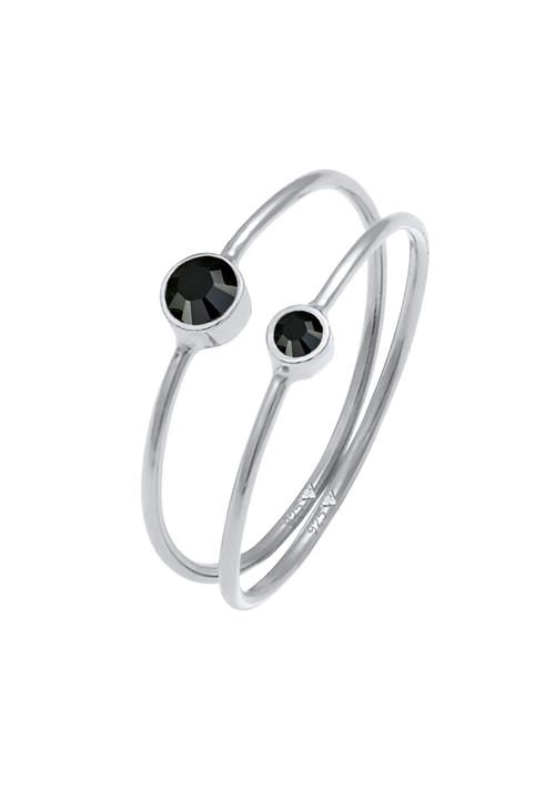 Se ELLI Ring  sort / sølv hos About You