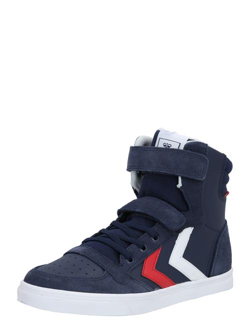 Se Hummel Sneakers 'Slimmer Stadil'  mørkeblå / rød / hvid hos About You