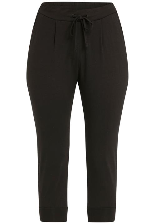 b.young Bukser med lægfolder 'Pandina'  sort