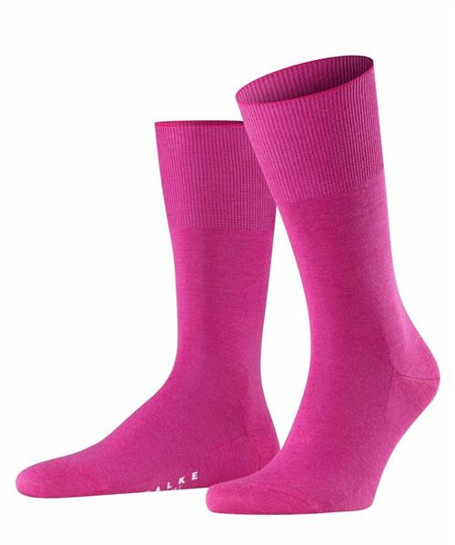 FALKE Sokker 'Airport '  mørk pink / hvid