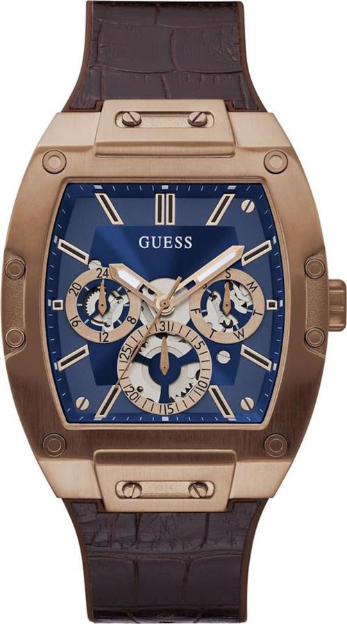 GUESS Analogt ur  navy / brun