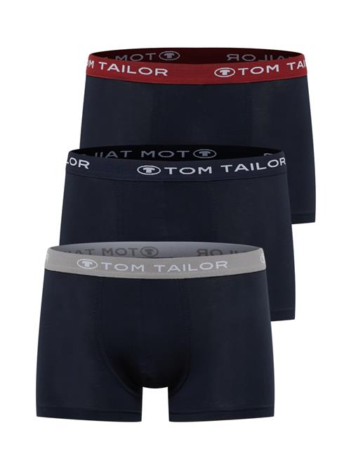 TOM TAILOR Boksershorts  marin / grå / vinrød / hvid