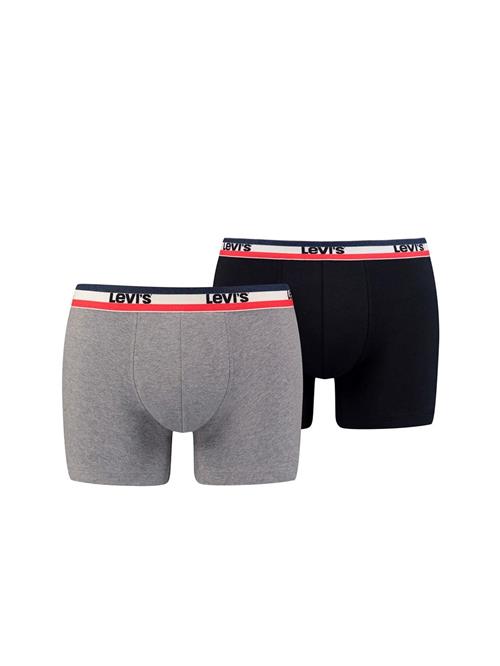 LEVI'S ® Boksershorts  grå-meleret / knaldrød / sort / hvid