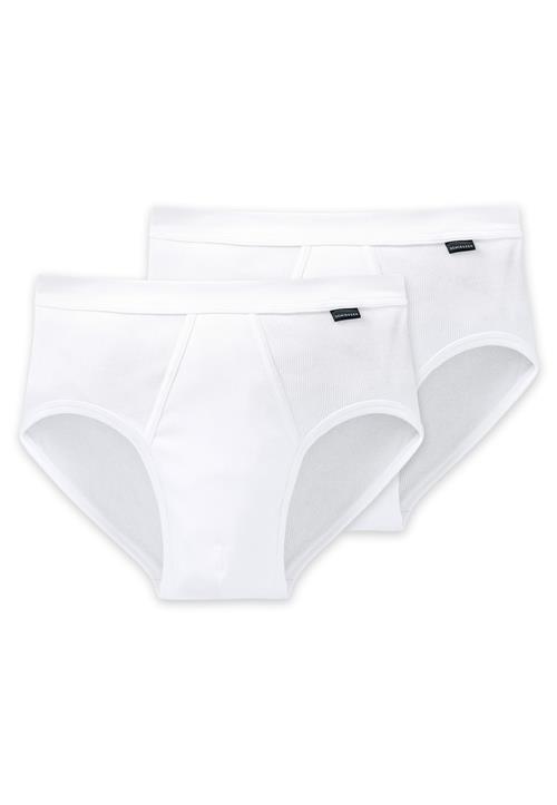 SCHIESSER Slip 'Essentials'  sort / hvid