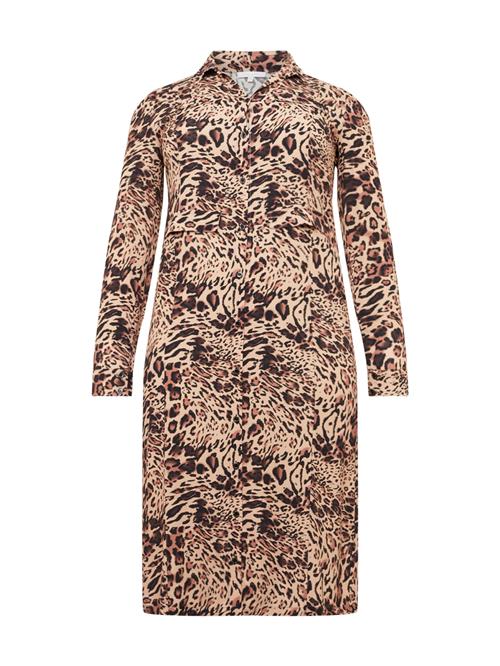 PATRIZIA PEPE Blusekjole 'Abito'  beige / brun / sort