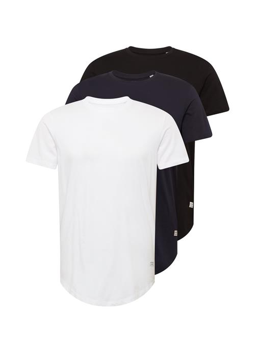 JACK & JONES Bluser & t-shirts 'Noa'  marin / sort / hvid